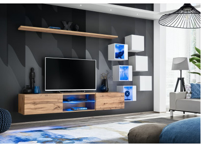 Dzīvojamā istabas mēbeles Sideboard koka mēbeles luksusa komplekts Sienas skapis