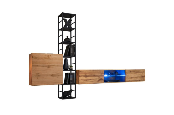 Plaukts dzīvojamai istabai Sienas plaukts Sienas skapis Plaukts dizains TV statīvs Sidebords Luksuss Jauns