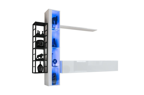 Luksusa dzīvojamā siena dizainera stils Moderns dzīvojamā istabas komplekts Siena vitrīna Zems ledusskapītis