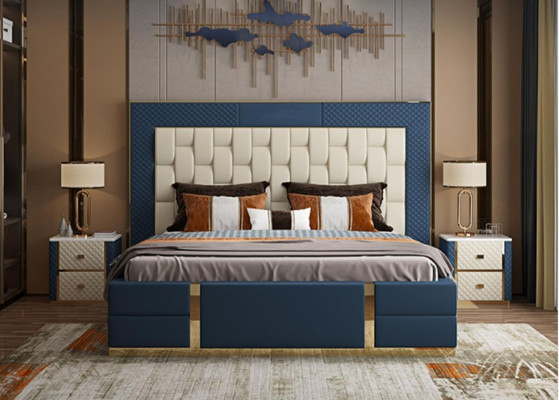 Dizaina boxspring gulta Modernsh gultas gulta Dubultgulta Viesnīca Lux 180x200 Jauns
