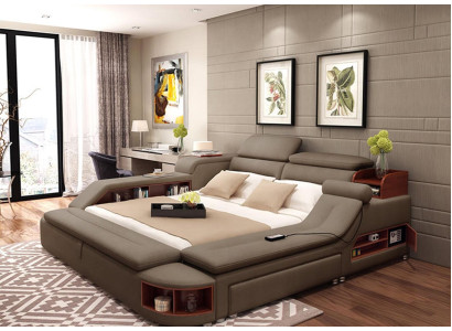 Daudzfunkcionāla gulta divguļamais gultas rāmis Moderns gultas rāmis Gultas 180x200cm