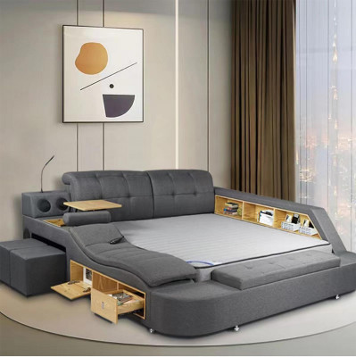 Multifunkciju viesnīcas divguļamie gultas Moderns 180x200cm gultas istaba
