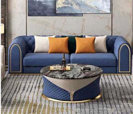 Luksusa dzīvojamās istabas komplekts 3 gabalos Chesterfield modernā stilā dīvāngarnitūra 3+2+1 dizaineris