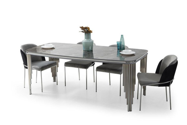 Pelnīgie ēdamistabas galds greyz Esszimmer Tisch Luxus Essgruppe Esstisch Stühle Sideboard 6tlg