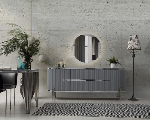 Pele Sideboard Luksusa komoda Anrīte skapis ēdamistabas mēbeles Koka mēbeles