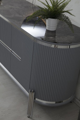 Pele Sideboard Luksusa komoda Anrīte skapis ēdamistabas mēbeles Koka mēbeles