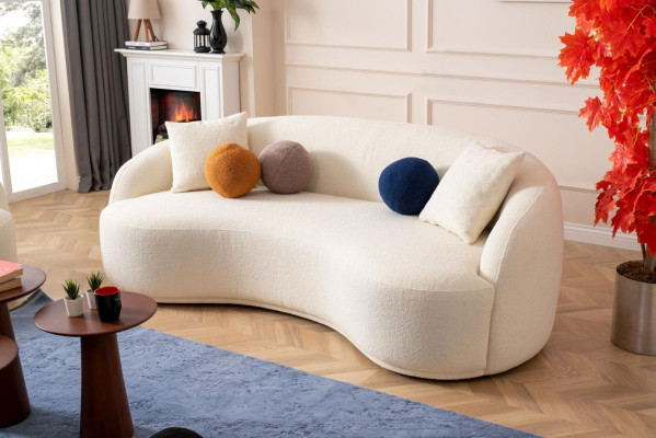 Dizaina dīvāns Pusapaļais dīvāns Luksusa sofa Polster mēbeles 4-vietīgs xxl liels