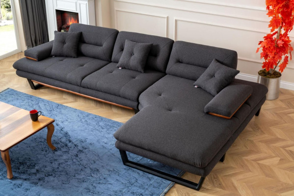 Moderns Sofasets 3 + 1 sēdvietas un stūra dīvāns L-formas dizainera mēbeles jaunas