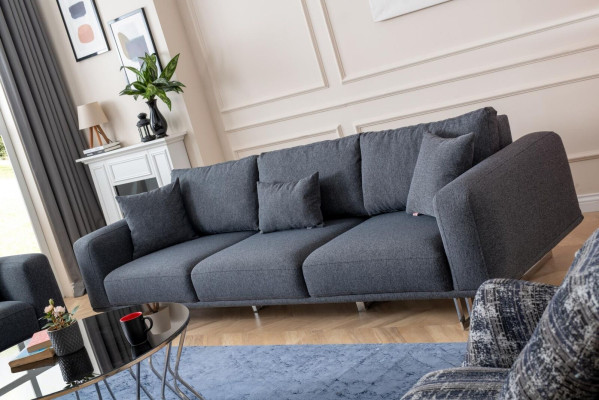 Sofa komplekts 4+1 sēdvietas luksusa komplekts dīvāns krēsli audums polsterējums