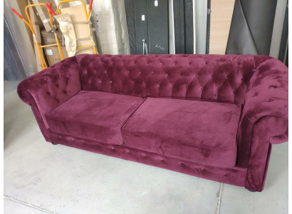 Dīvāns 2 sēdvietu pārklājums metāla dizains dīvāni samta vintage stils Chesterfield.