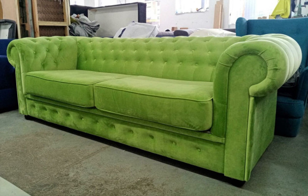 Dīvāns 2 sēdvietu pārklājums metāla dizains dīvāni samta vintage stils Chesterfield.