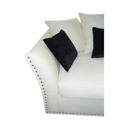 Klasiskā dizaina dīvāns Pamatne Sofa Trīsvietīgs auduma dīvāns Sofas 3 Sēdvietas