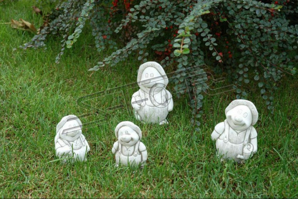 Dārza dekors ķēnišķis terase akmeņi figūra figūra karikatūra dekoratīvā statuja