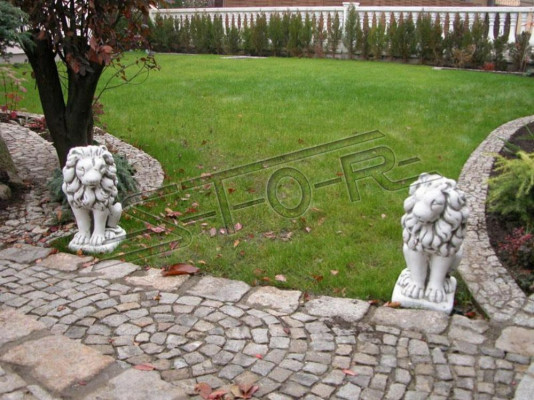 Dārza dekorācija Lauva Statuja Skulptūra Dabas Figūras Skulptūras Dizainers