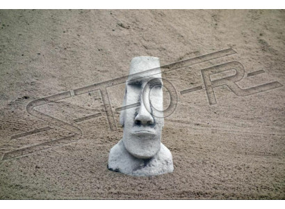 Dārza dekorācijas Moai terase akmeņu figūras figūru deko statuja