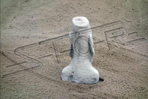 Dārza dekorācijas Moai terase akmeņu figūras figūru deko statuja