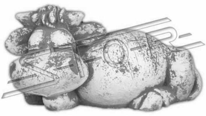 Dārza dekorācija Nilpferd Terasa Akmens figūras Figur Deko Statuja
