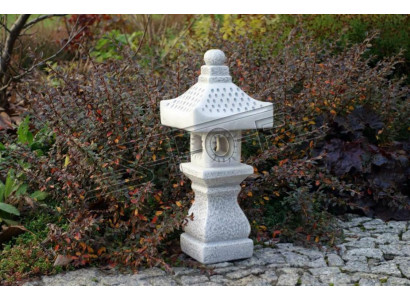 Japāņu dārza mājas dekoratīvās statujas figūras figūra balta dabiska statuja