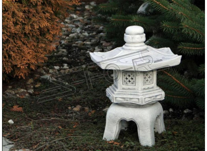 Japāņu dārza dekorācija Dārza dekorācija Statuja Figūra Balta Skulptūra