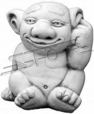 Troļļa 18 cm Skulptūra dizains Figūra Statuja Dārzs Dekoratīvās figūras Statujas