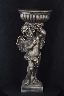 Eņģeļa figūras skulptūra Skulptūras dizains Dekors Vāze Puķes P0624 92,50 cm