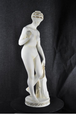 Antīkais marmora stila statuja Eva ar ābolu XXL figūra statuja skulptūra dekoru PG010