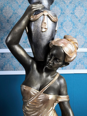 Stāvlampa Lampa Gaisma Statuja Figūra Skulptūras Skulptūra Statuja Stāvvietas lampa