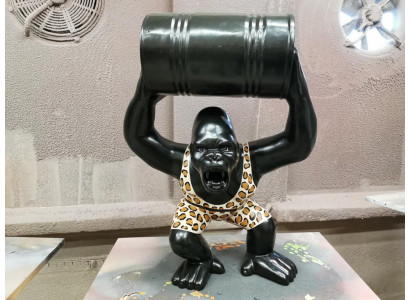 Dizainera figūras statuja Modernas figūras statujas dekorācijas deko Gorilla dārzs jauna