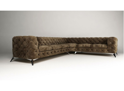 Samta stūru dīvāns Chesterfield dīvāns mēbelu komplekts dīvāns dzīvojama zonas ainava