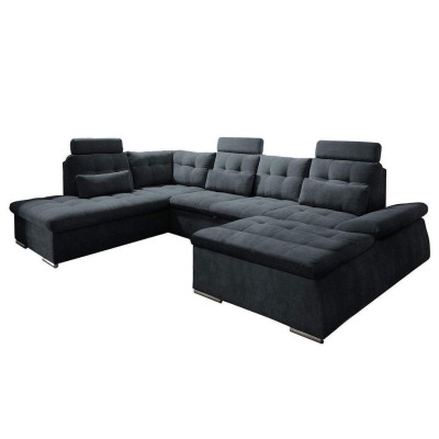 Stūra dīvāns U-formas dīvāns Dzīvojama zona Garnitūra Polster gultas funkcija gulta-sofa