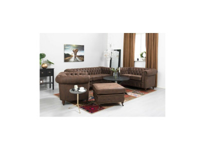 Chesterfield 3+2+1 sēdvietas dīvānu komplekts + krēsls dīvāns āda tekstils dīvāni.