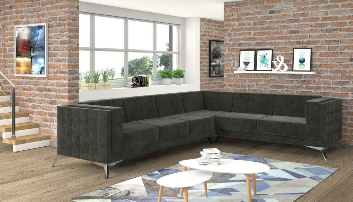 Dizainam Esk Ecksofa L-formas Modernie dīvāni no auduma dīvāns dzīvojamo platību
