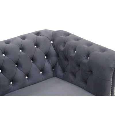 Chesterfield dīvāngarnitūra dīvāns 3+1+1 polster Couch dīvāni sēdeklis kristāli
