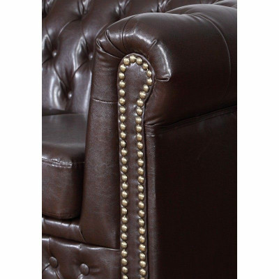 Chesterfield dīvāngarnitūra Dīvāns 3+1+1 Dīvāns Polster Set Sofas Couchen Yorki Neu