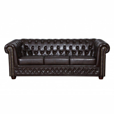 Chesterfield dīvāngarnitūra Dīvāns 3+1+1 Dīvāns Polster Set Sofas Couchen Yorki Neu