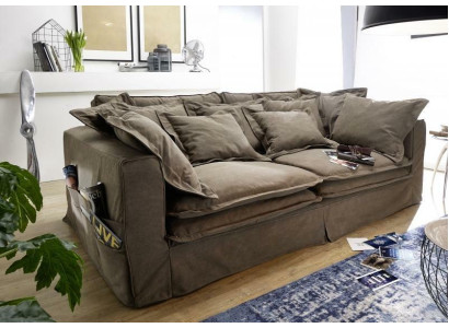 Dīvāns ar 4 sēdvietām, auduma dīvāns, luksusa dizainera dīvāns, liela mīksta polsterēta guļkrēsla dīvāns.