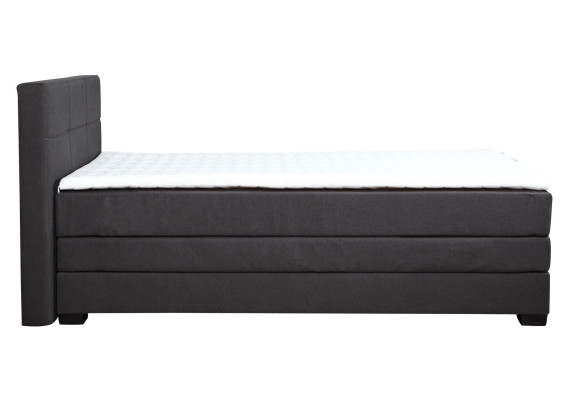 Boxspring gulta viesnīcas gultas 90x200cm komplekts ar gultas kasti, iekļaujot toperu.