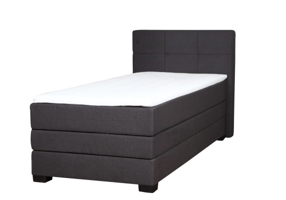 Boxspring gulta viesnīcas gultas 90x200cm komplekts ar gultas kasti, iekļaujot toperu.