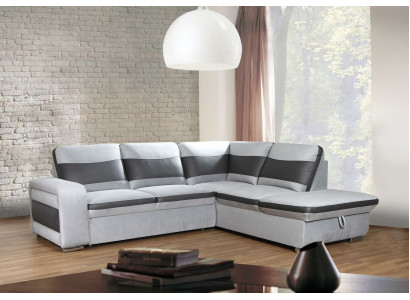 Stūra dīvāns Stūra izvēle Āda Audums Polster Tekstils Gulta Kaste Dīvāns Sofa Stūris