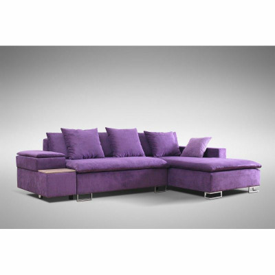 Dizaina stūra dīvāns Sofa L-formas ar gultas funkciju Dīvāns Ar mīkstumu sēdeklis Stūra dīvāni Tekstils Jauns