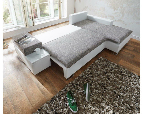Guļamsofa dizaina stūra izliekta forma gultas funkcija tekstila dīvāns dīvāni audums