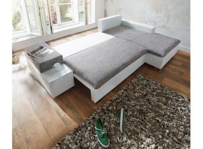 Guļamsofa dizaina stūra izliekta forma gultas funkcija tekstila dīvāns dīvāni audums