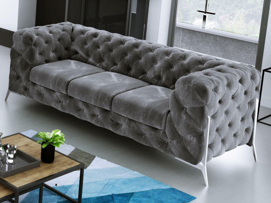 Chesterfield trīsvietīgā ērta dizaineru dzīvojamo istabu 3-vietīgā dīvāns