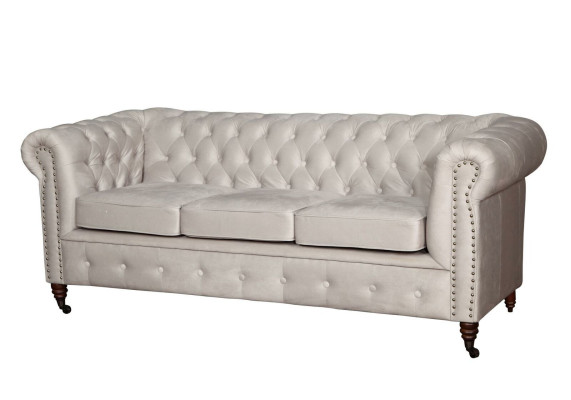 Chesterfield trīsvietīgā gulta dīvāns Dīvāns Polster + pufa dīvāni Dīvāni 2 gab. Komplekts jauns