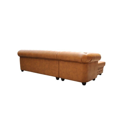Chesterfield ādas dīvāns dīvāns stūrgalvam ādas dīvāns kubikmetriem Polster stūra dīvāni