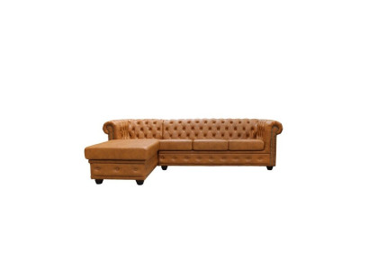 Chesterfield ādas dīvāns dīvāns stūrgalvam ādas dīvāns kubikmetriem Polster stūra dīvāni