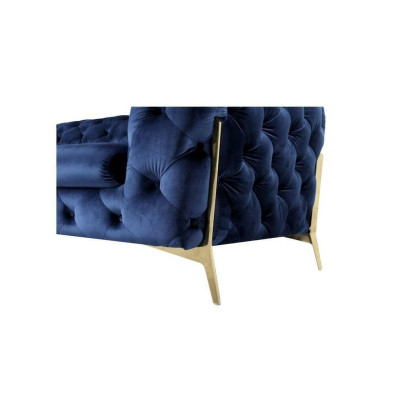 Luksusa divvietīgais dīvāns ar auduma ādas pārklājumu, Chesterfield stilā, jauns.