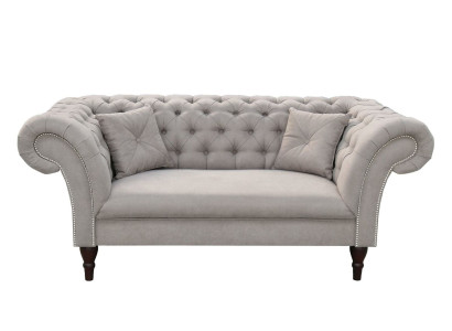 Neu 2 sēdvietu Chesterfield polsterēta dīvāns auduma dīvāns dīvāns sēdekļa komplekts