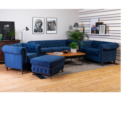 Dizainera dīvāns ar 3 sēdvietām, Šesterfīlda dīvāns, mīkstie dīvāni, sēdvietas, trīsvietīgs, tekstils.