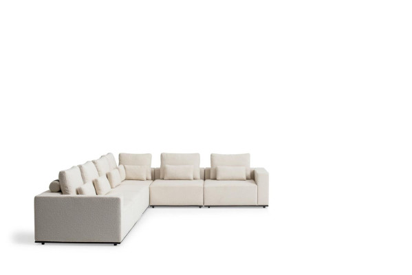 Sofas komplekts L-formā Dizainera polstermēbeles Dizaina krēsls Piespiedu mēbeles Stūra dīvāns
